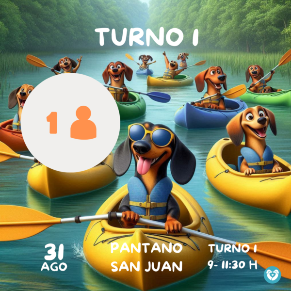 ¡Kayak para 1 persona extra! Turno 1