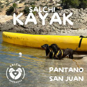 ¡Kayak con tu salchicha en el Pantano de San Juan! Junio 2025 Turno 2 de 12 a 14:30h