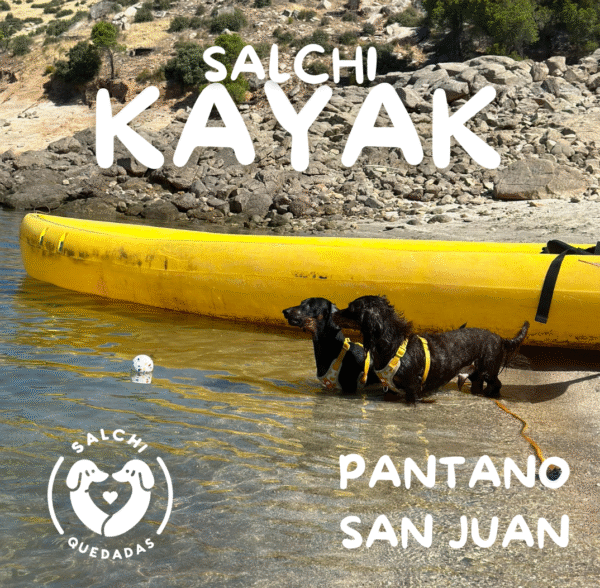 ¡Kayak con tu salchicha en el Pantano de San Juan! Junio 2025 Turno 2 de 12 a 14:30h