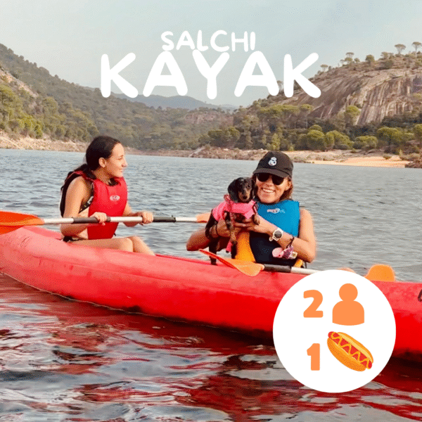 ¡Kayak 2 personas 1 salchi! Turno 2 de 12 a 14:30h  Junio 2025